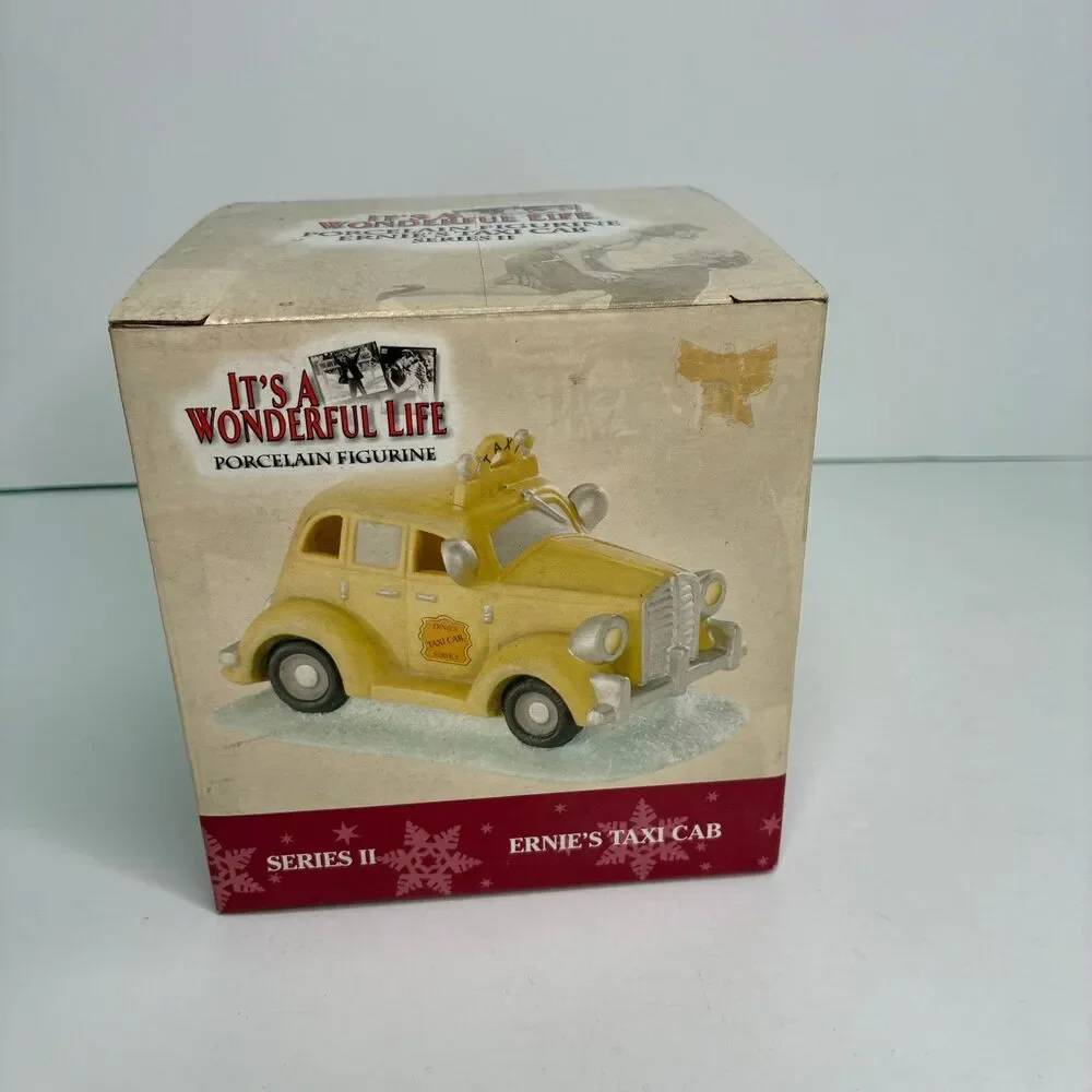 Enesco It's A Wonderful Life Series II ERNIE'S TAXI CAB Vintage 2003 In Box
